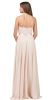 A-line High Neck Chiffon Long Bridesmaid Dress back in Champaign
